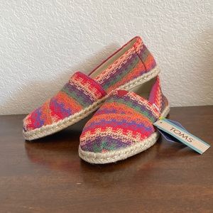 Women’s TOMS Alpargata Shoes Size 8.5 NWT New With Tags Colorful